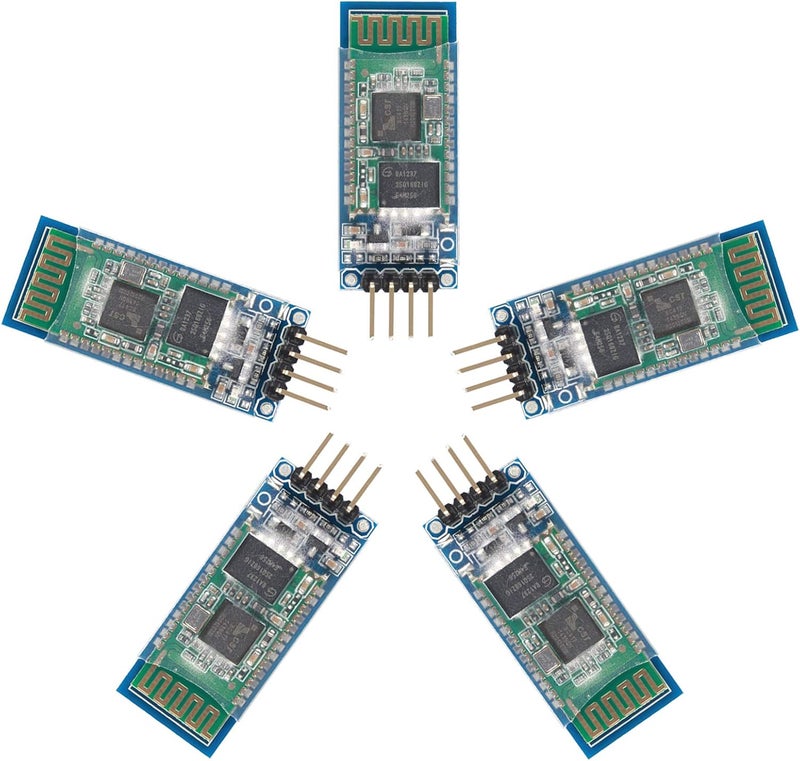 DORHEA 5PCS HC-06 RS232 Wireless Bluetooth Serial Port 4 Pin RF Transceiver Board Module Bi-Directional Serial Support Slave and Master Mode - Image 2